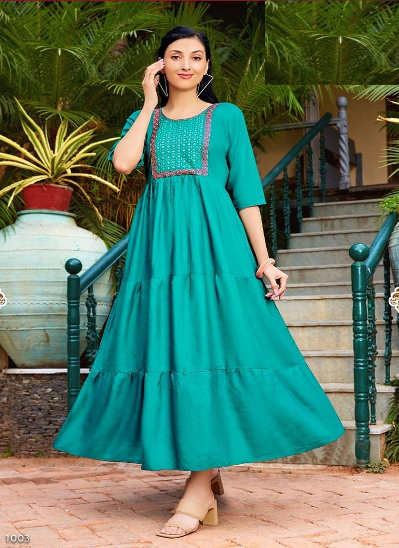 Paavi Rinaz Vol 2 Designer Fancy Wear Wholesale Anarkali Kurtis